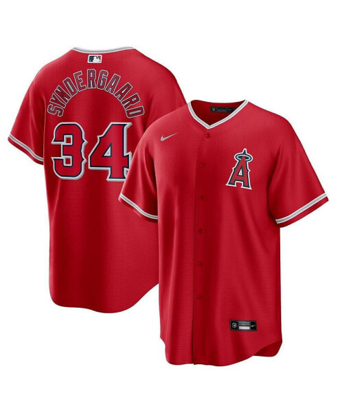 Men's Noah Syndergaard Red Los Angeles Angels Alternate Replica Player Jersey