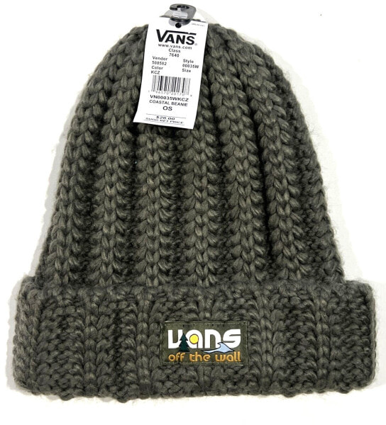 Vans Coastal Green Cuffed Beanie Knit Cap Women's One Size NEW