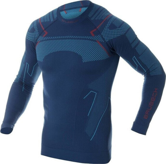 Brubeck LS13040A Bluza męska THERMO jeansowy L