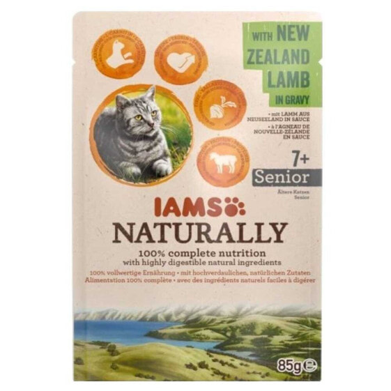 EUKANUBA IAMS Naturally Senior with New Zealand lamb ingravy 85g wet food for cat