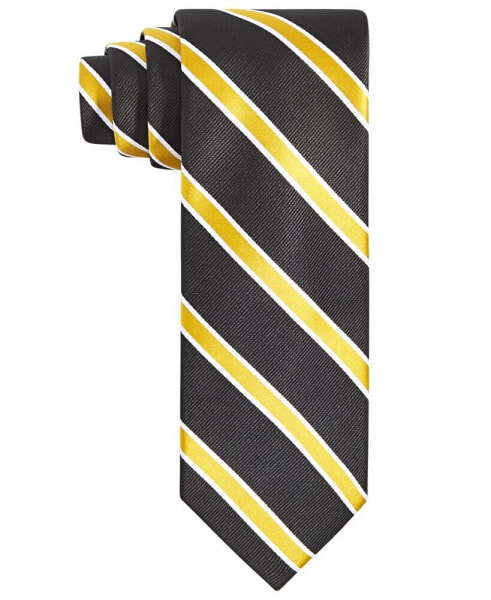 Men's Black & Gold Stripe Tie