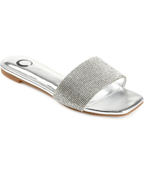 Women's Grayce Rhinestone Flat Sandals