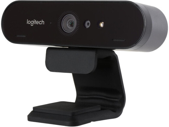 Logitech Brio 4K Webcam, Ultra 4K HD Video Calling, Noise-Canceling mic, HD Auto