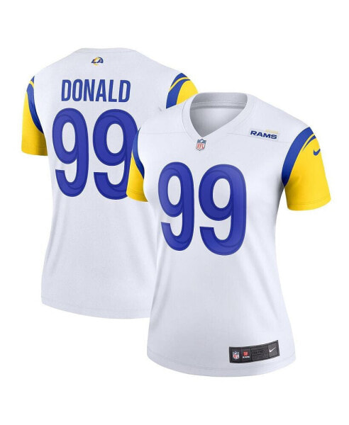 Women's Aaron Donald White Los Angeles Rams Legend Jersey