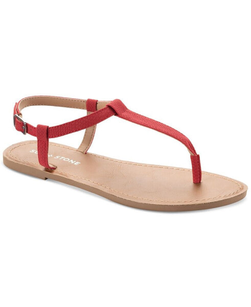Women's Krisleyy T-Strap Slingback Flat Sandals, Created for Macy's