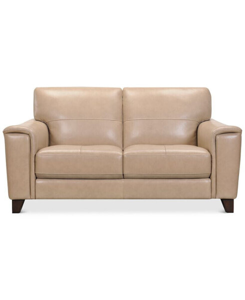 Brayna 65" Classic Leather Loveseat, Created for Macy's