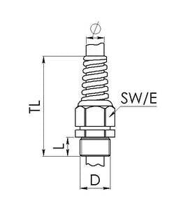 Аксессуар Разъем WISKA SKVS 21 LG - Светло-серый - EPDM - Полиамид - 10 шт - Прямой - PG21 - 1,1 см