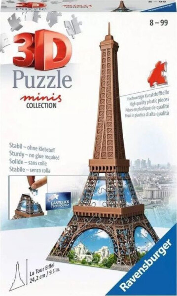 Ravensburger Puzzle 3D Mini budynki Wieża Eiffel 125364 RAVENSBURGER