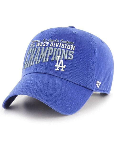 Men's Royal Los Angeles Dodgers 2023 NL West Division Champions Clean Up Adjustable Hat