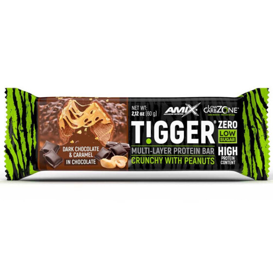AMIX TiggerZero Multi-Layer 60g Protein Bar Dark Chocolate&Caramel
