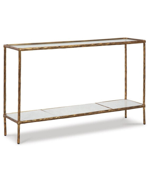 32.75" Aluminum Console Sofa Table