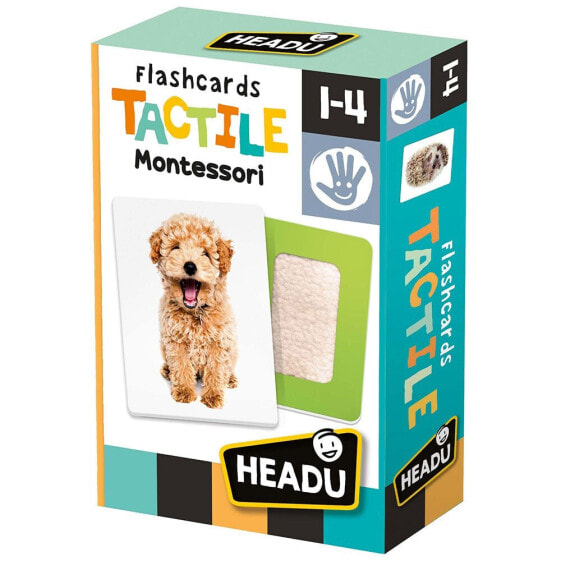 HEADU Montessori Flashcards Tactile doll