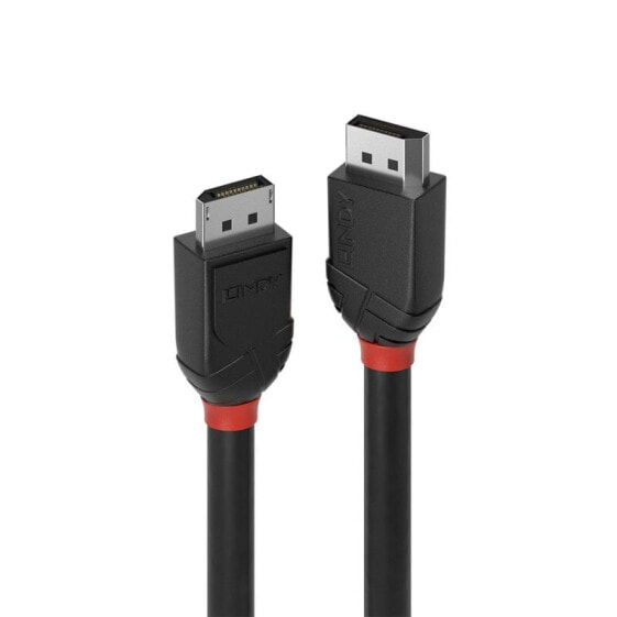 Lindy 0.5m DisplayPort 1.2 Cable - Black Line - 0.5 m - DisplayPort - DisplayPort - Male - Male - 4096 x 2160 pixels