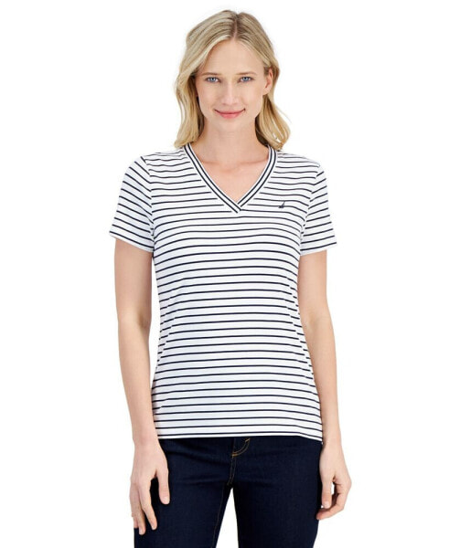 Топ Nautica Jeans Striped Neck