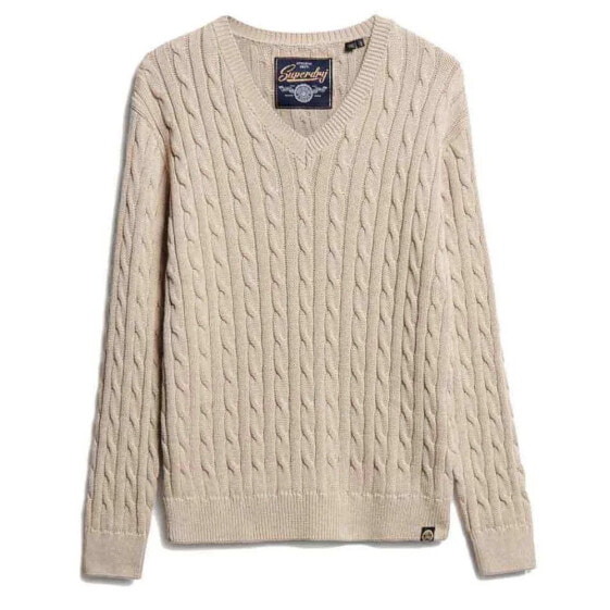 SUPERDRY Cable v neck sweater