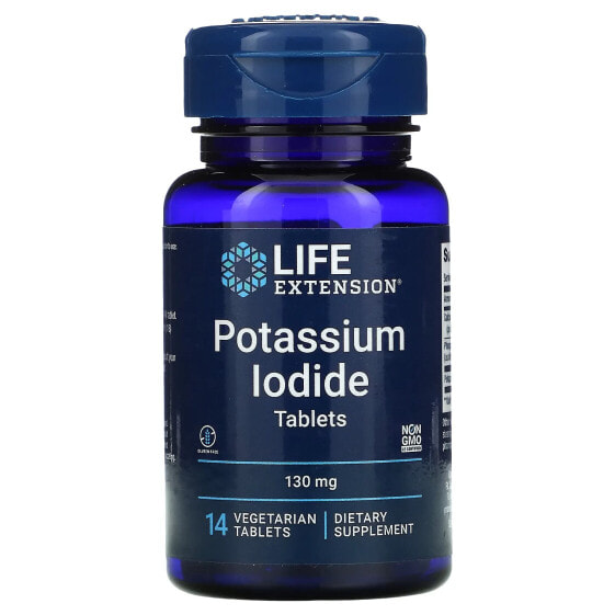 Potassium Iodide, 130 mg, 14 Vegetarian Tablets