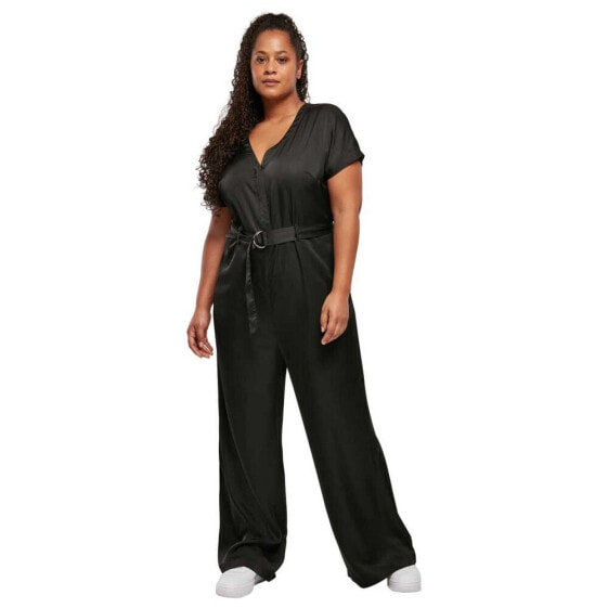 URBAN CLASSICS Satin Wide Jumpsuit