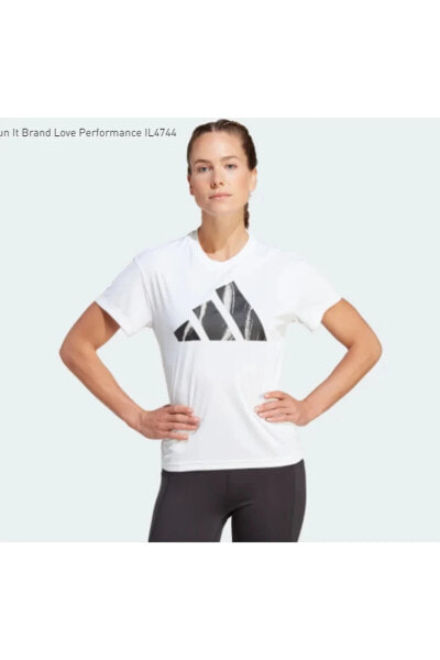 Спортивная футболка Adidas Run It Brand Love Tee для женщин