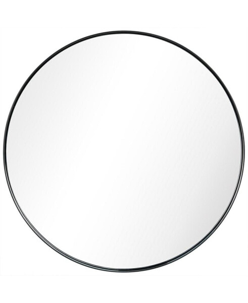 Ultra Brushed Stainless Steel Round Wall Mirror, 30" x 30"