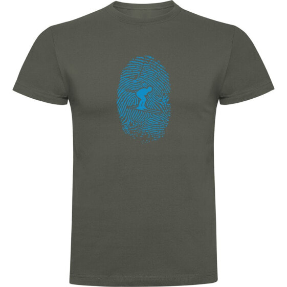 KRUSKIS Skier Fingerprint short sleeve T-shirt