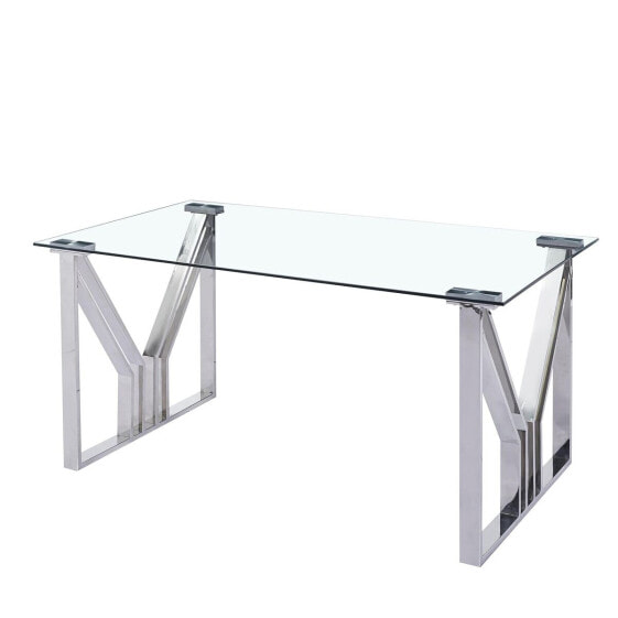 Обеденный стол DKD Home Decor Стеклянный Сталь (180 x 90 x 75 cm)