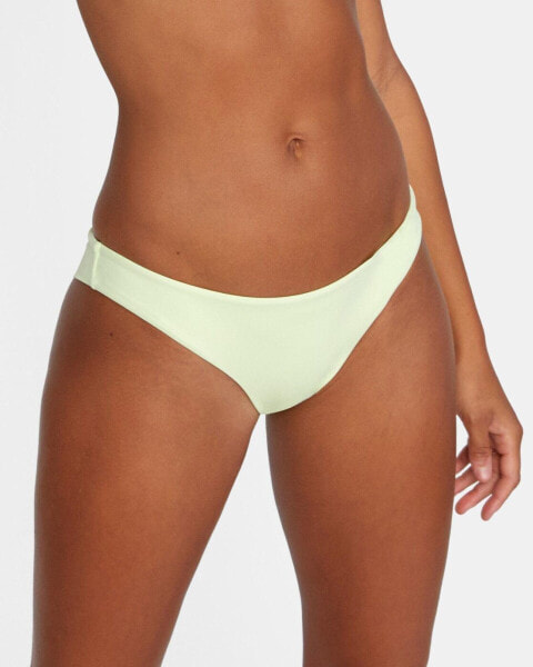 RVCA 280797 Women Solid Cheeky Bikini Bottom Seagrass Size X-Large