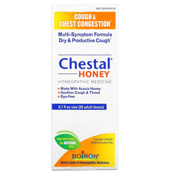 Сироп от кашля с медом Chestal Honey, 200 мл, Boiron.