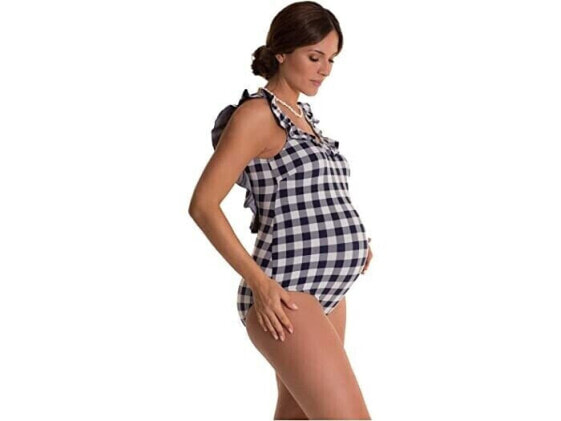 Pez D'or Greta Women 251545 Ruffle Maternity One-Piece Swimsuit Size Medium