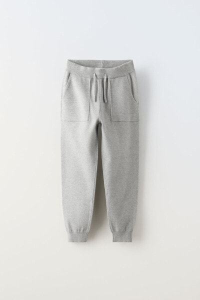 Knit jogging trousers