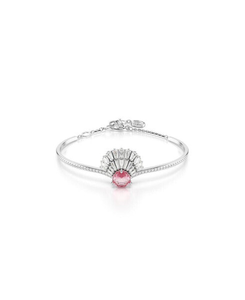 Shell, Pink, Rhodium Plated Idyllia Bangle Bracelet