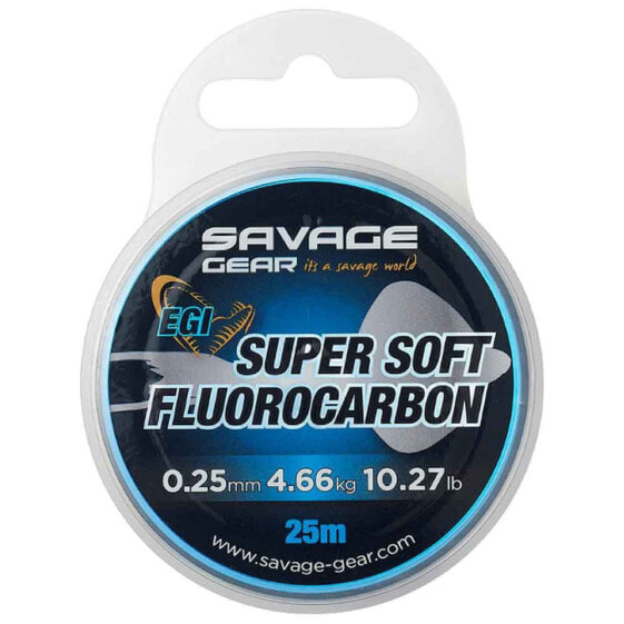 SAVAGE GEAR Super Soft Egi Fluorocarbon 25 m