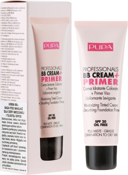 Pupa BB Cream + Primer For Combination To Oily Skin