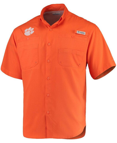 Рубашка мужская Columbia Clemson Tigers Tamiami оранжевая
