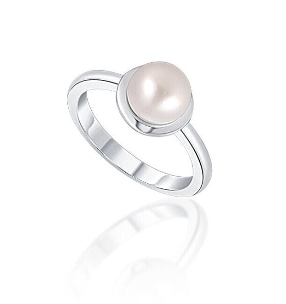 Кольцо изящное с жемчугом белым JwL Luxury Pearls JL0677