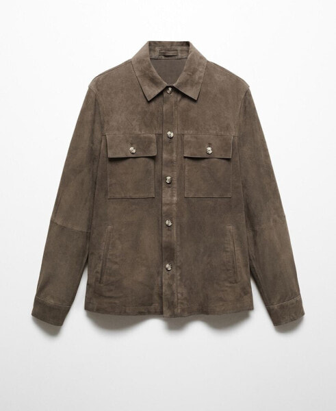 Men's Pocket Leather Jacket