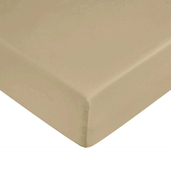 Fitted bottom sheet Decolores Liso Taupe 90 x 200 cm Smooth