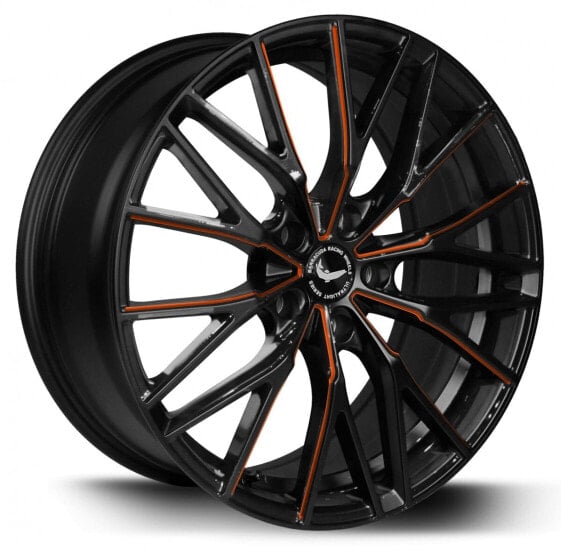 Колесный диск литой Barracuda Project 3.0 black gloss flashorange - DS10 8.5x19 ET33 - LK5/112 ML73.1