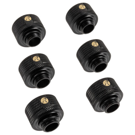 Raijintek Pelias D161806, 16mm - 6er-Pack, schwarz