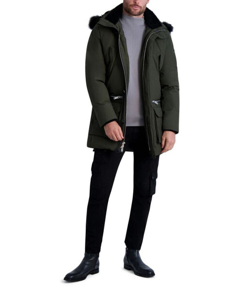 Paris Men's Parka with Sherpa Lined Hood Jacket