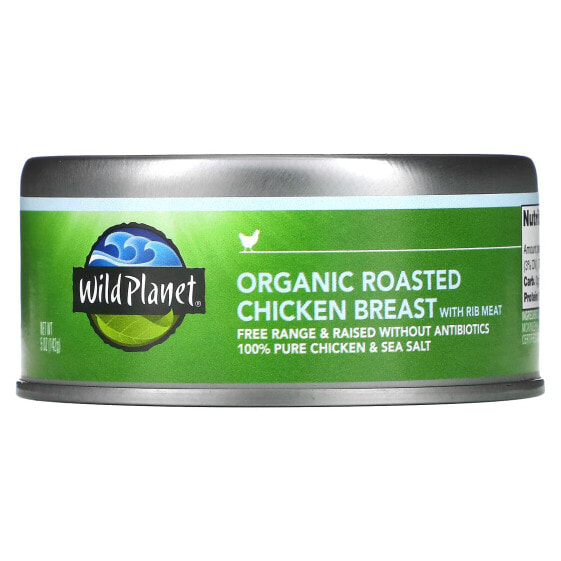 Organic Roasted Chicken Breast with Rib Meat, 5 oz (142 g)