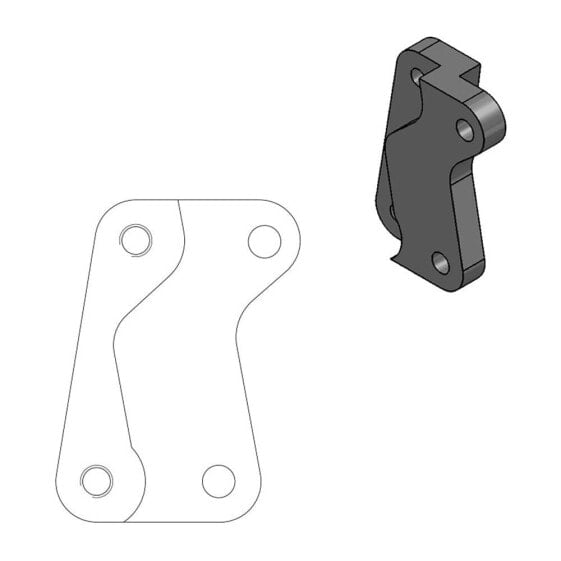 MOTO-MASTER Supermoto Street 320 mm KTM 211012 Relocating Bracket For Brake Caliper