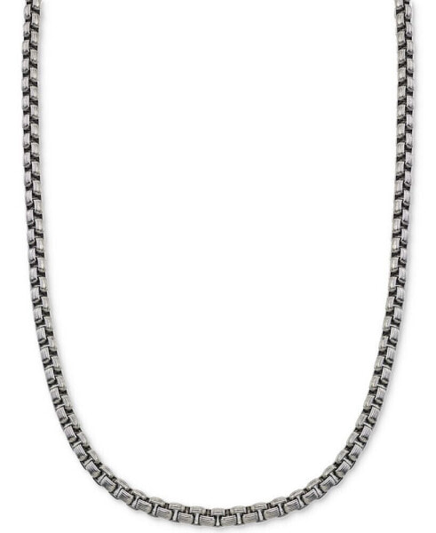 Large Box-Link Chain in Stainless Steel, Created for Macy's