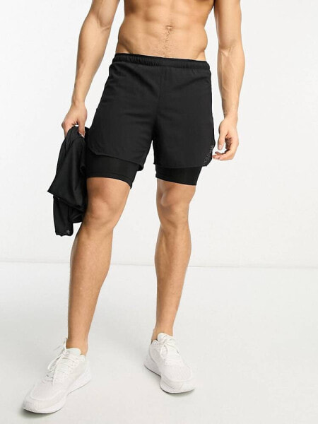 New Balance Q Speed 5 Inch 2 in 1 short in black