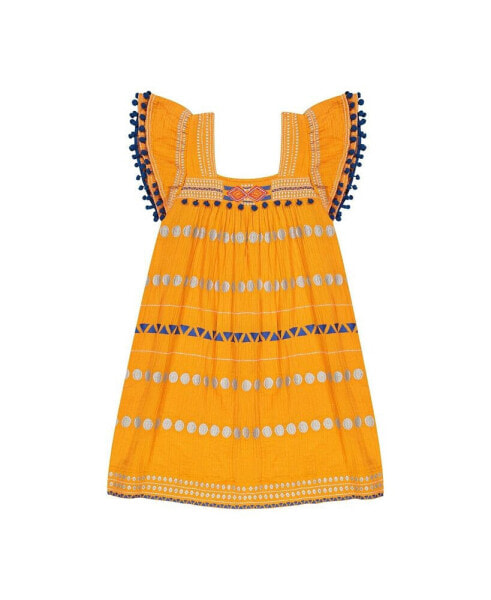 Women's Mini Sandrine Dress Marigold Embroidery