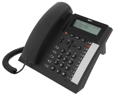 Телефон с проводной трубкой TipTel - Модель 1020 - Черный