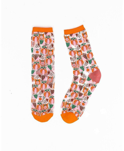 Носки прозрачные женские SOCK CANDY Pumpkin Spice