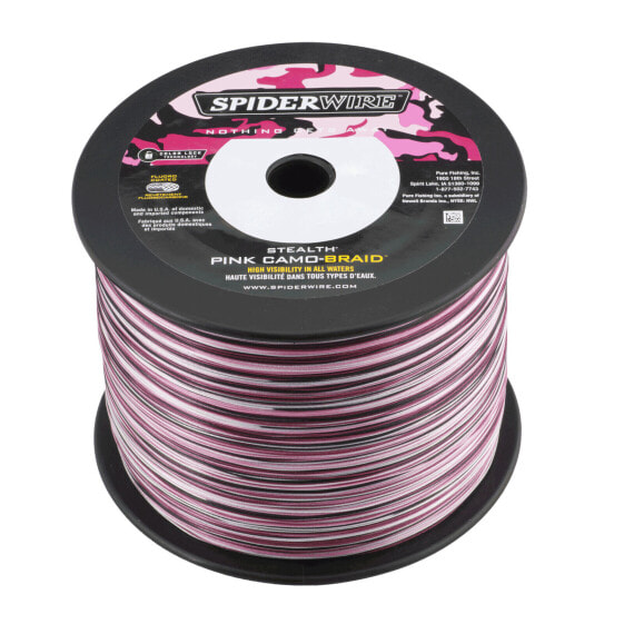 SPIDERWIRE STEALTH Braid 3000 Yards | Pink Camo | Pick Line Class | Free Ship