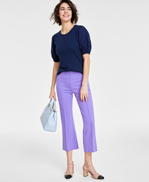 Women's Knit Elbow-Sleeve Top, Created for Macy's