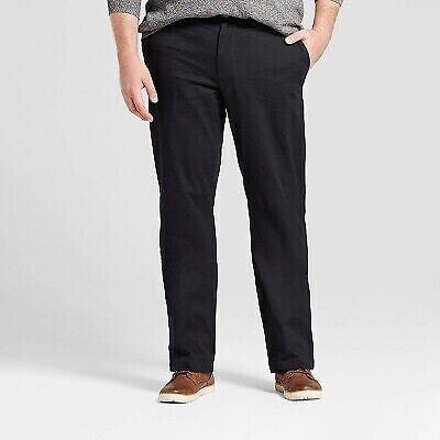 Men's Big & Tall Straight Fit Chino Pants - Goodfellow & Co Black 32x36