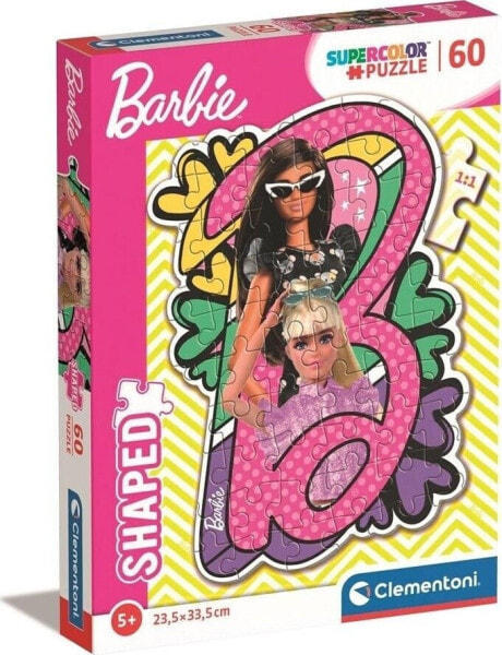 Clementoni Puzzle 60 Super Color Barbie Shaped